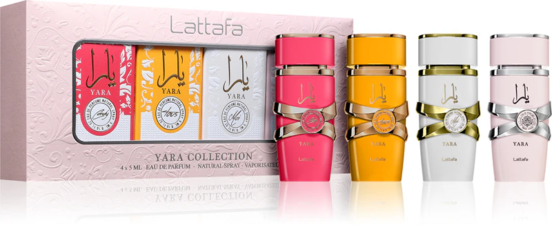 Conjunto feminino da coleção Lattafa Yara