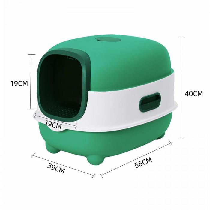 Katzentoilette - 40*39*56cm - PP-Kunststoff mit geruchsneutralisierendem UV-Schutz - mit Streuschaufel.