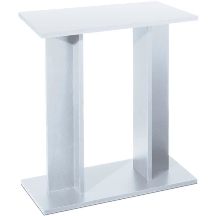 Meuble 60 cm pour Aquarium - Blanc - Montage facile - Design moderne
