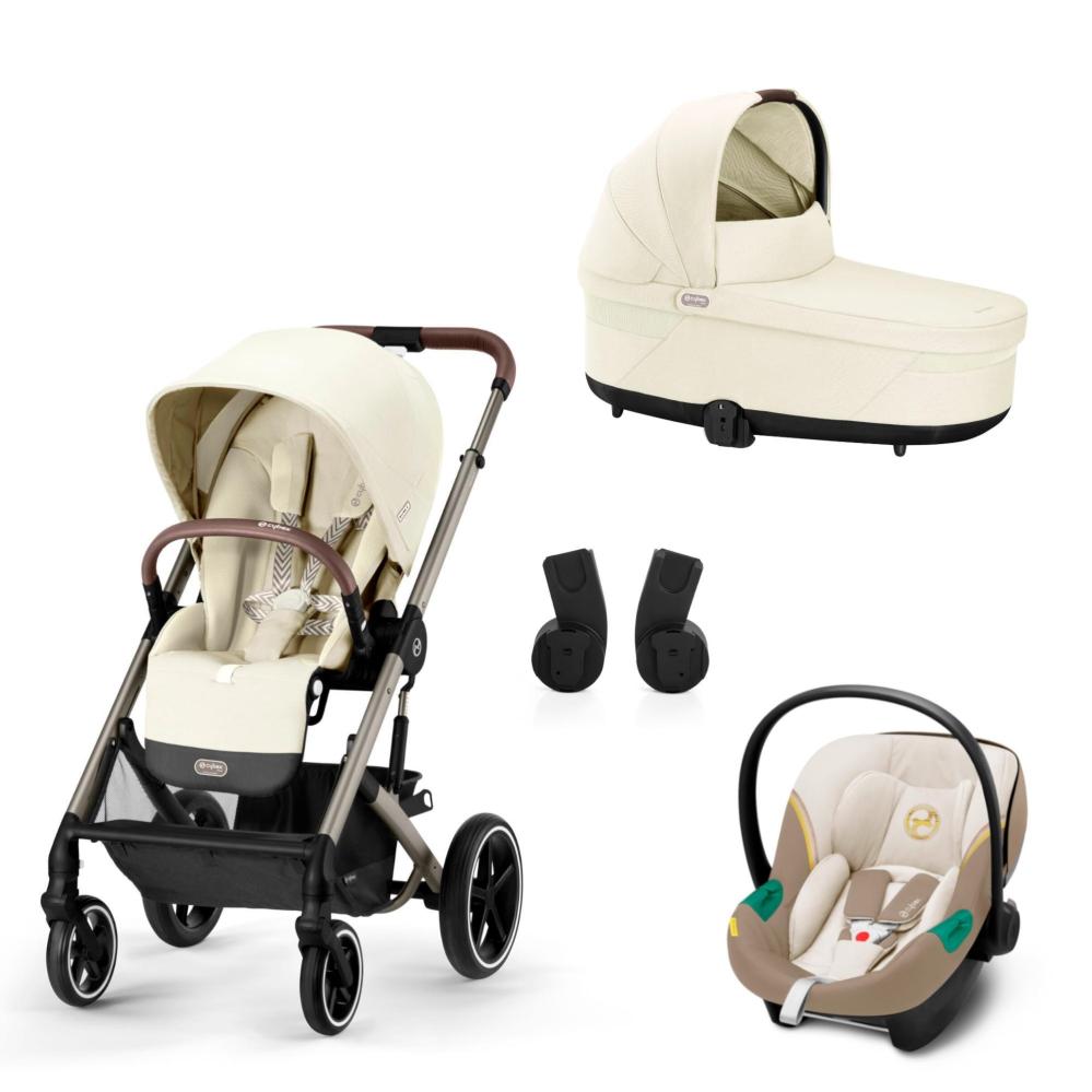 Cybex Balios S -rattaiden setti 4-in-1, kuorikuvio, beige
