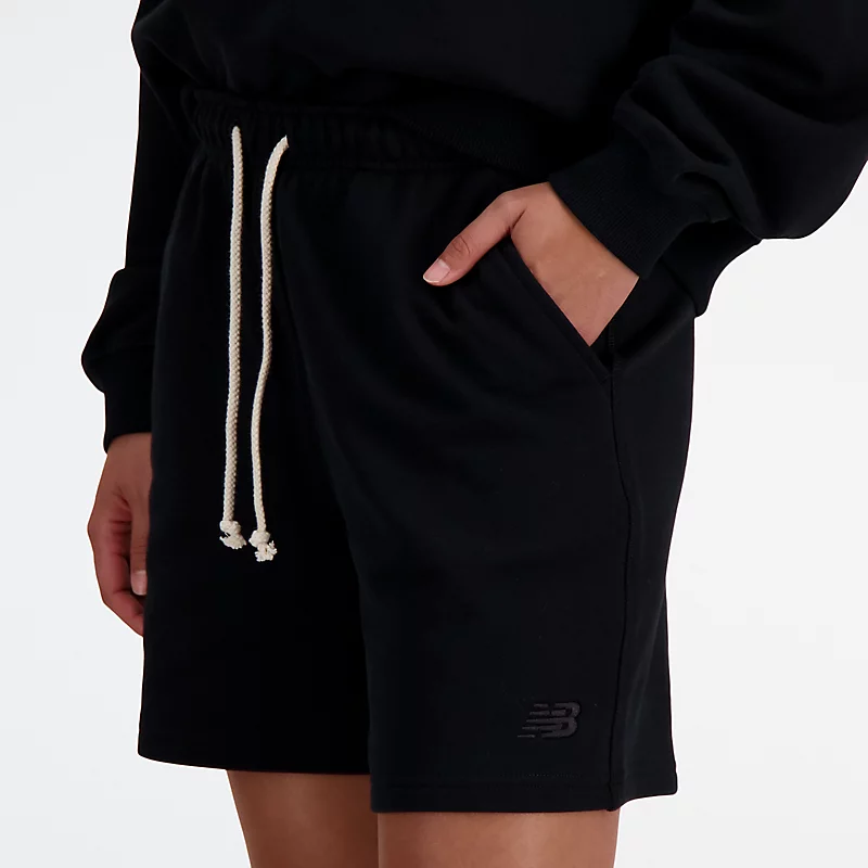 Damskie spodenki frotte Athletics French Terry - CZARNE