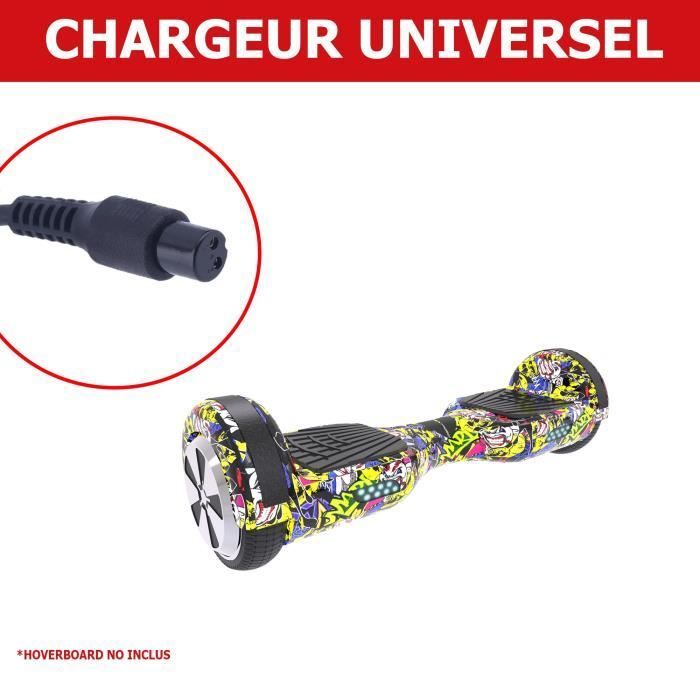 Hoverboard Chargeur 42V (2 pins)- Piece trottinette élèctrique UrbanGlide