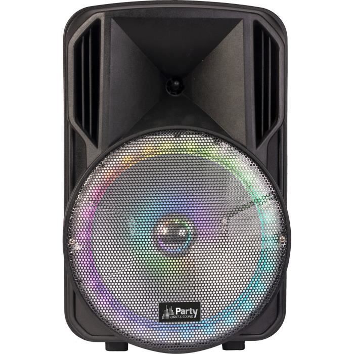 PARTY - PARTY-12RGB - Enceinte portable 12''/30 cm avec USB, Bluetooth, FM, Micro VHF & Télécommande
