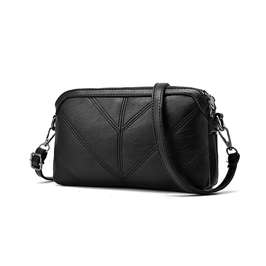 Ladies bag 2020 new line small  bag shoulder bag messenger bag female bag embroidered solid color double pouch lady bag