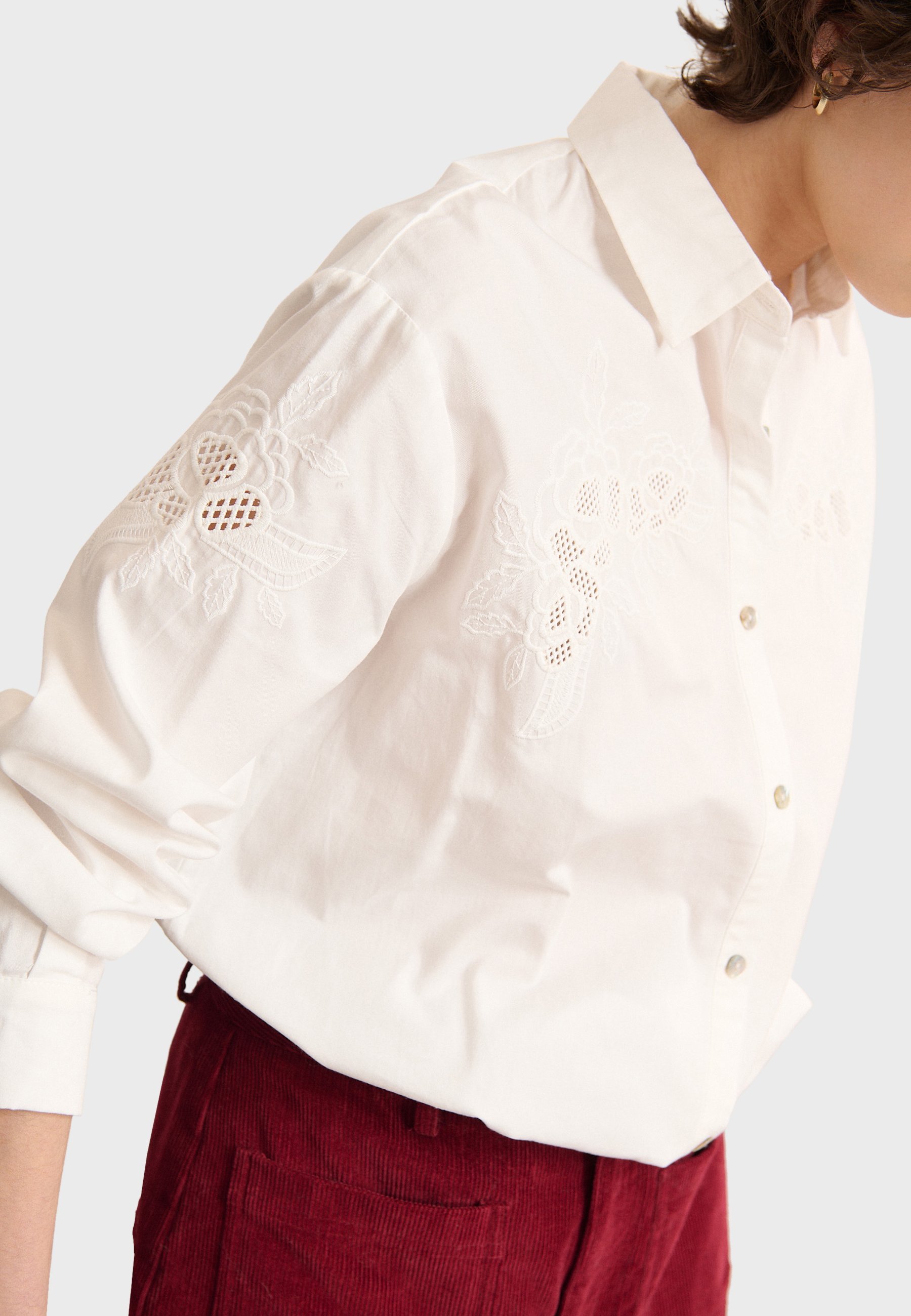 Garance Paris TESS - Blouse met knoopsluiting - gebroken wit