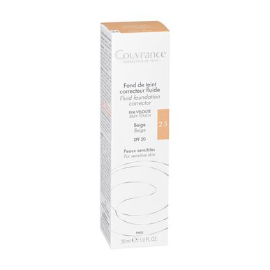 Avène Couvrance Fluid Foundation Corrector 2.5 Correcting Fluid Foundation Shade 2.5 Beige SPF20 30 ml 30 ml