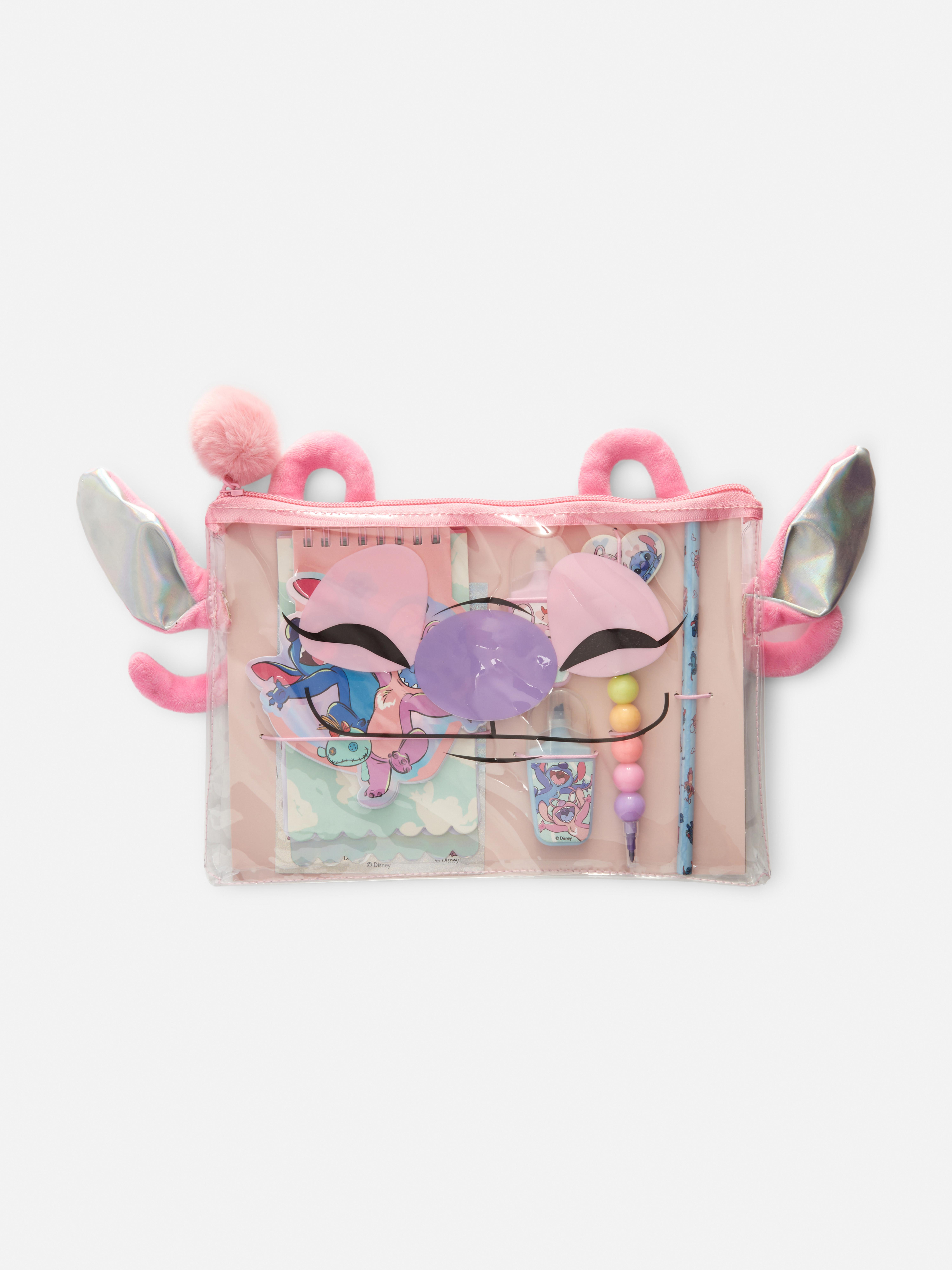 Komplettes Disney Stitch Angel Büro-Set. Ein niedliches, komplettes Büro-Set inklusive A5-Notizbuch.