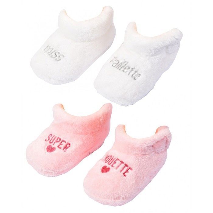 Babyschuhe – OZABI – Neuheit – 2er-Pack – Rosa – Unisex – 0–12 Monate