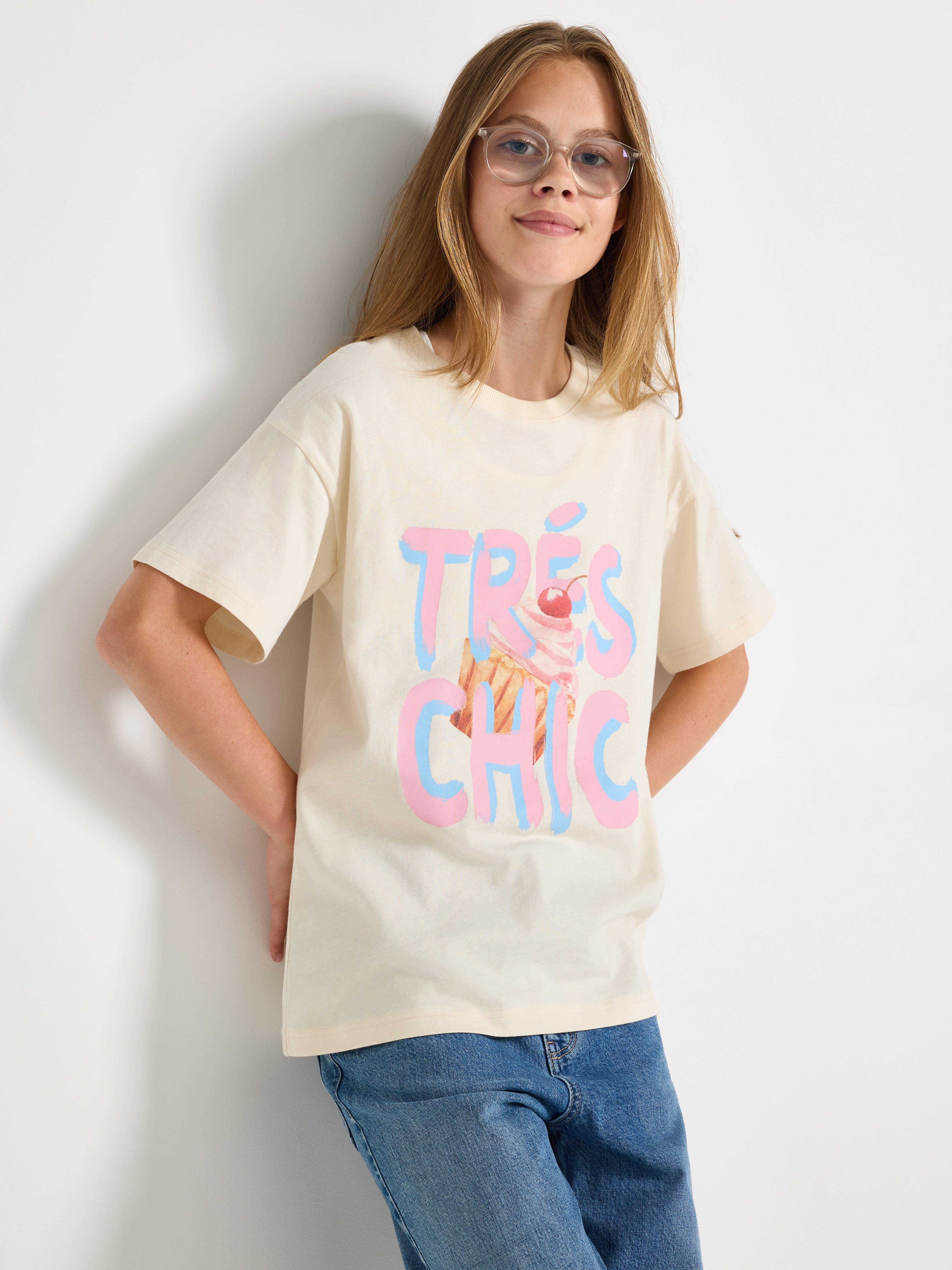 T-skjorte lys beige