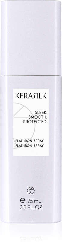 spray fixador para chapinha KERASILK Styling Flat Iron Spray é um spray protetor térmico para uso com chapinha ou modelador de cachos.
