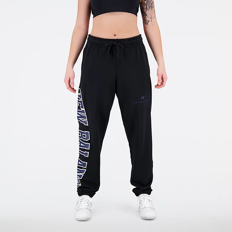 Uniseksowe spodnie dresowe Warped Classics French Terry Uni-ssentials – CZARNE