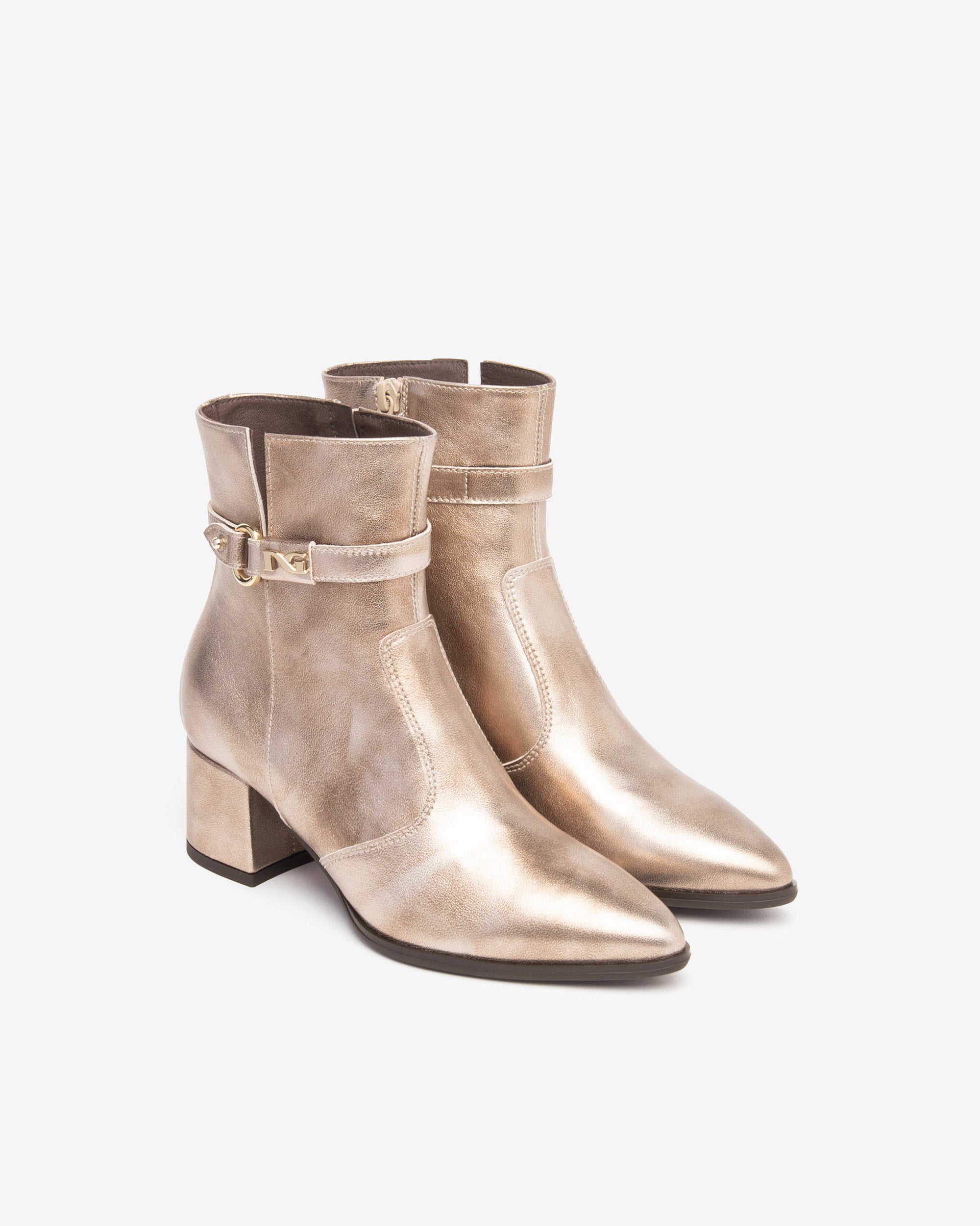  Damen-Ankle-Boots aus Leder