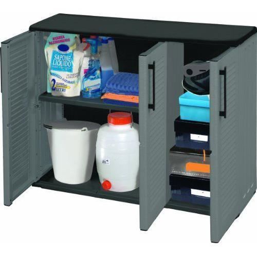 Storage cabinet - Art Plast - E101/B - 3 doors - Polypropylene - Weather resistant