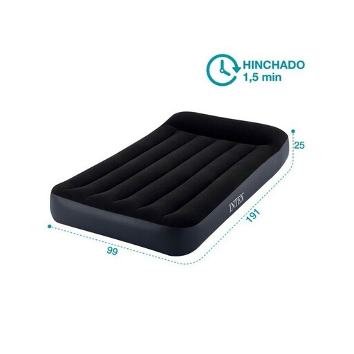 Matelas gonflable Intex une place avec pompe 191 cm