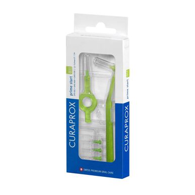 Curaprox Prime Start Green hammasväliharjat, pakkaus 1 kpl, 1 kpl