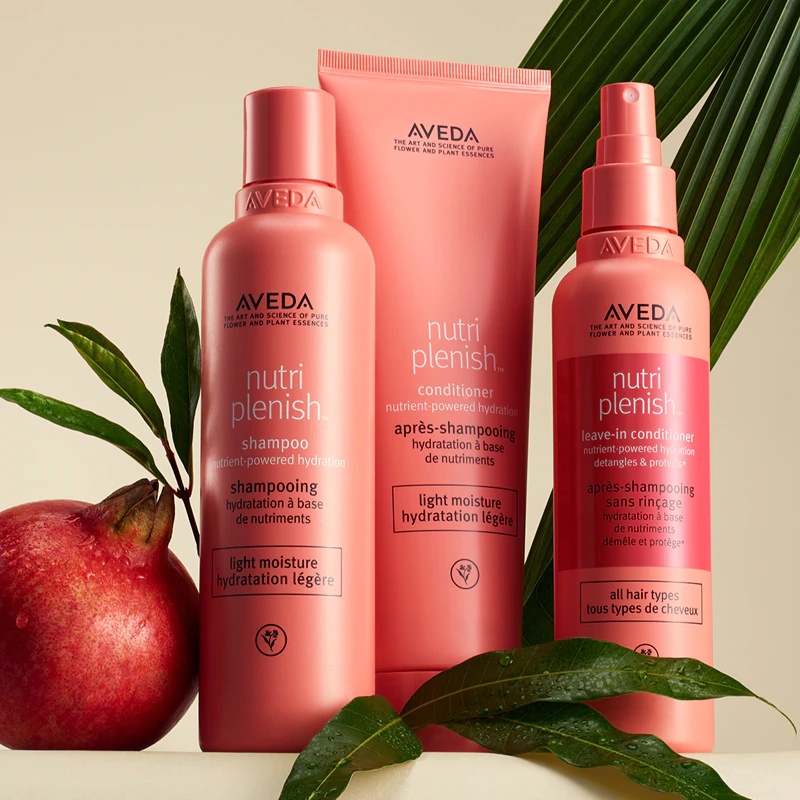 „Aveda Nutriplenish™ Conditioner Light Moisture“ – lengvas, maitinantis ir drėkinantis kondicionierius.