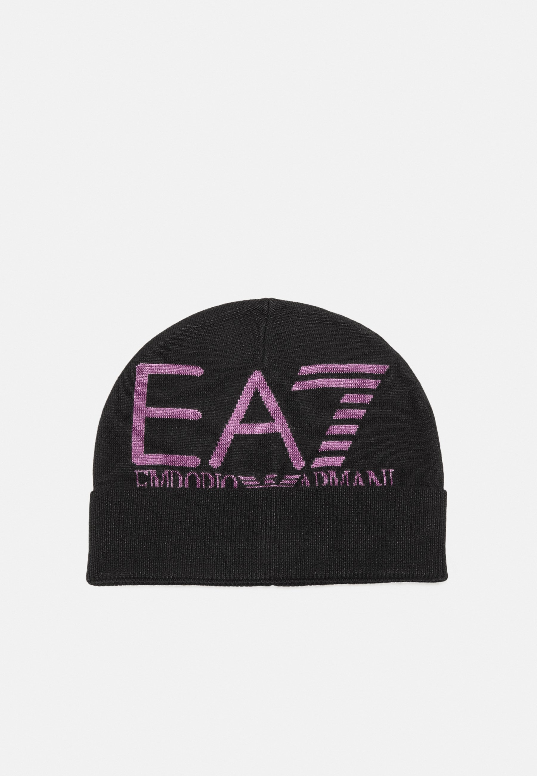 EA7 Emporio Armani MOUNTAIN VISIBILITY BEANIE UNISEX - Muts - zwart/stokroos