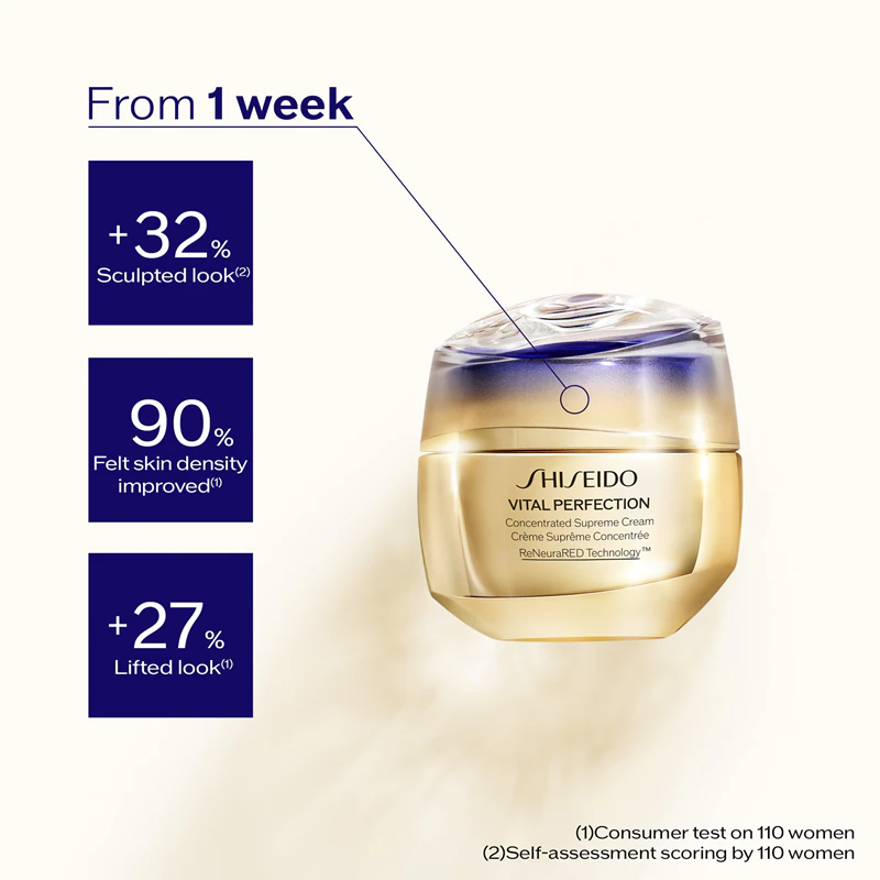 Shiseido Vital Perfection Concentrated Supreme Cream spevňujúci krém na redukovanie vrások