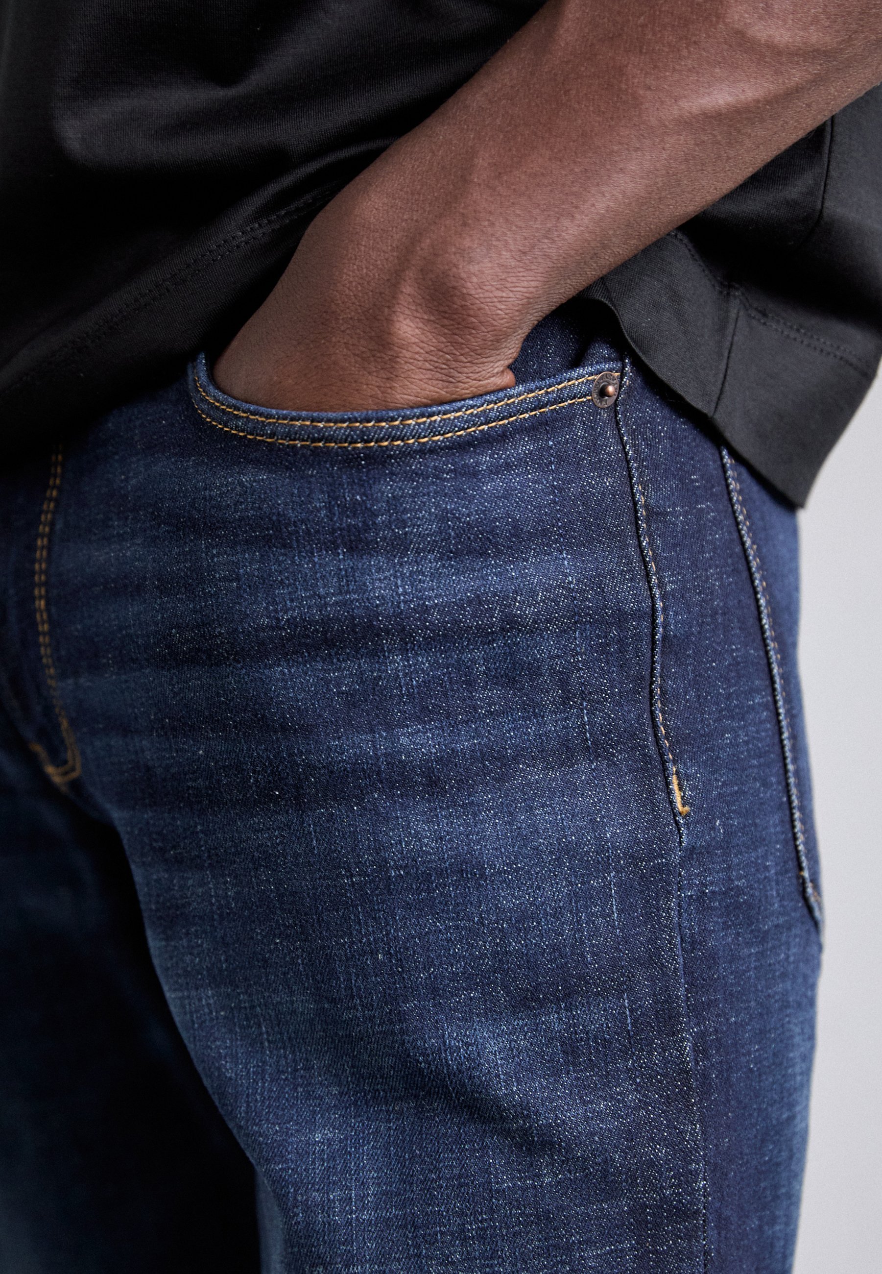 Emporio Armani 5 POCKETS PANT - Straight leg -farkut - denim