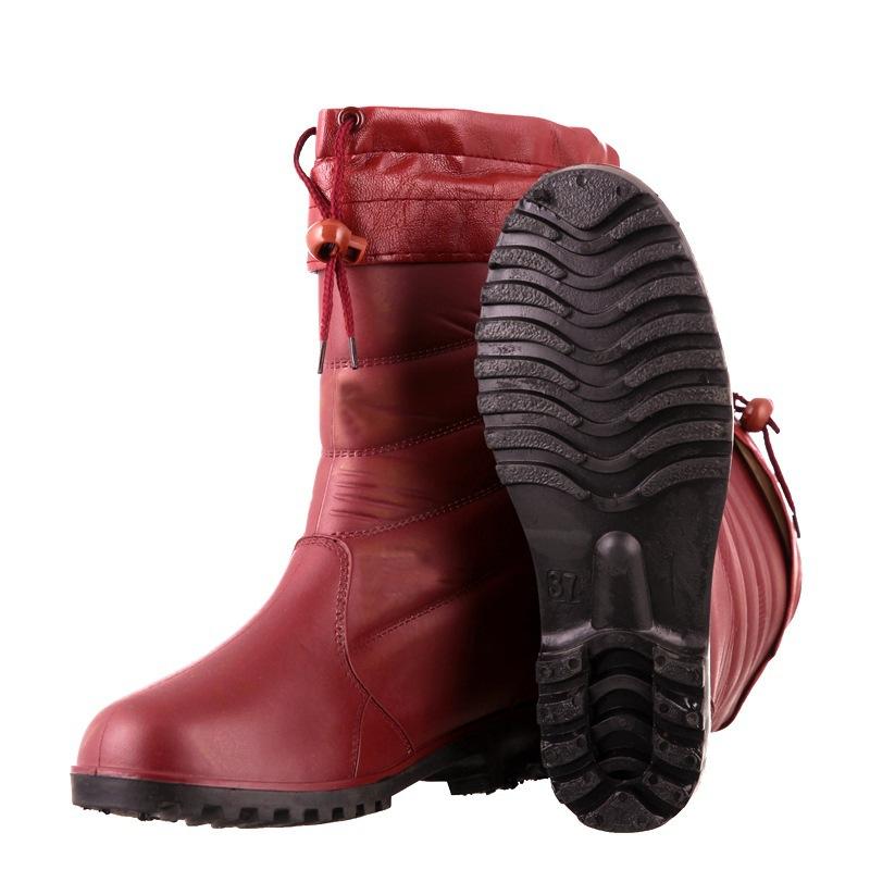 Damskie buty wodoodporne, przeciwdeszczowe, jesienno-zimowe, śniegowe, pluszowe, przeciwdeszczowe, nowe, gorące wyprzedaże