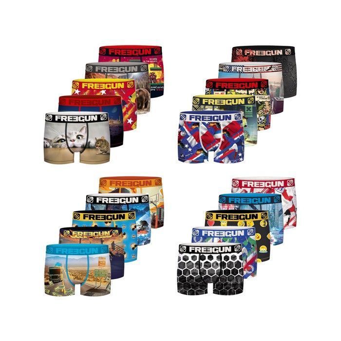 Freegun Surprise mikrofiber boxershorts, 5-pack för pojkar