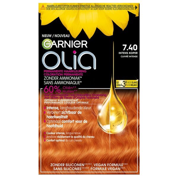 Garnier Olia 7.40 Intenzivna bakrena permanentna barva za lase