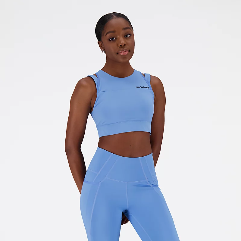 Femme Shape Shield Crop Bra - HERITAGE BLUE