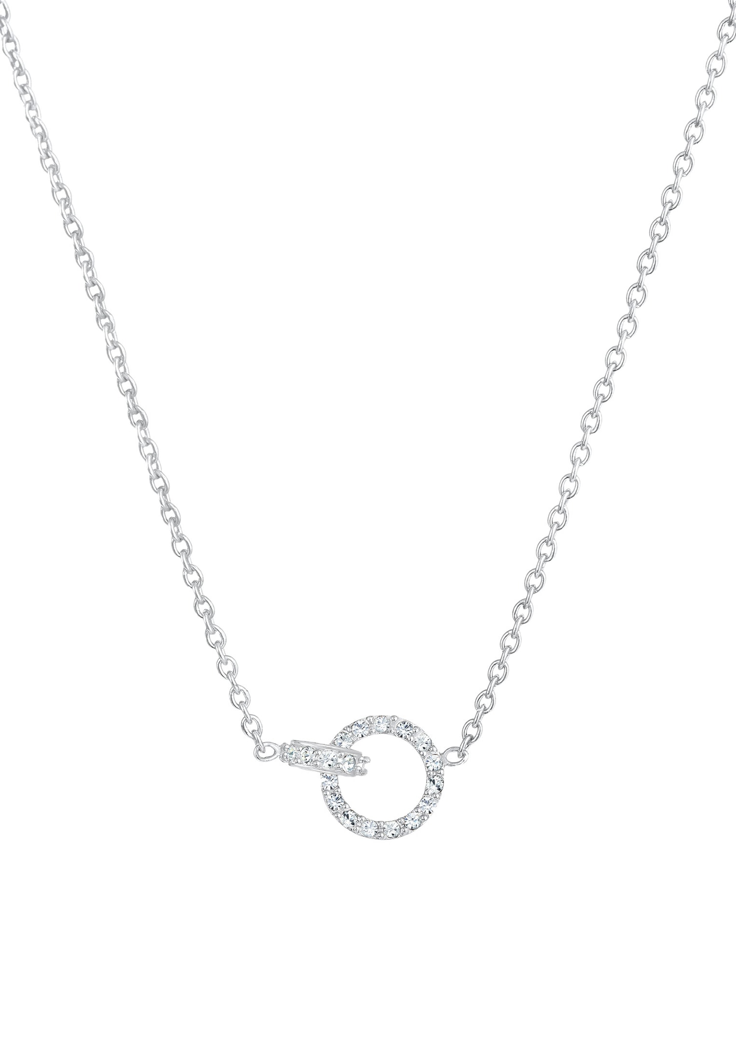 Elli Femmes Anneaux Connecté Infini avec cristaux Argent 925