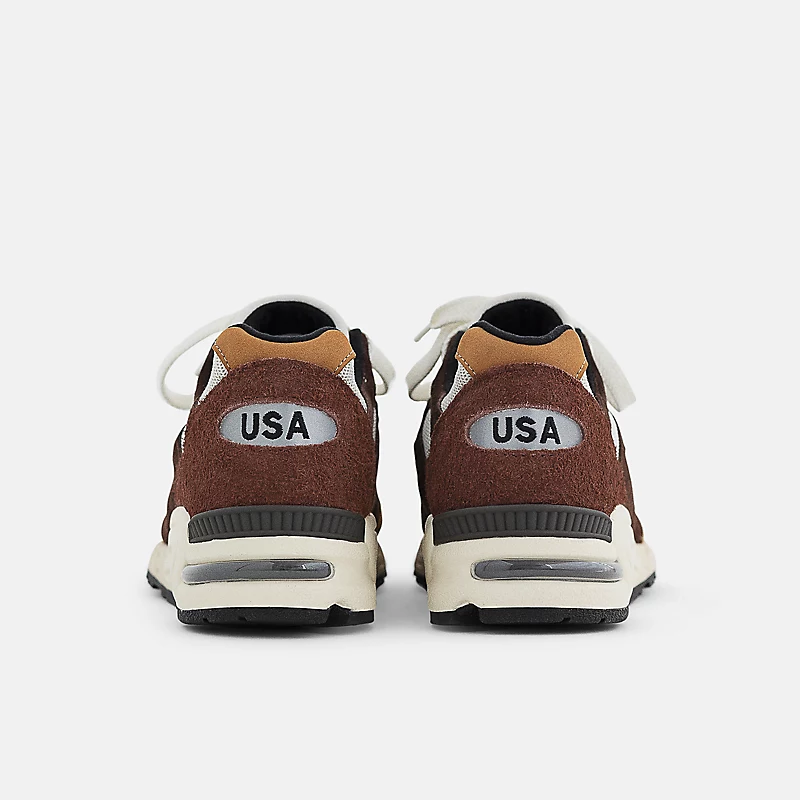 Męskie buty Valmistettu USA:ssa 990v2 – czarne z brązowym