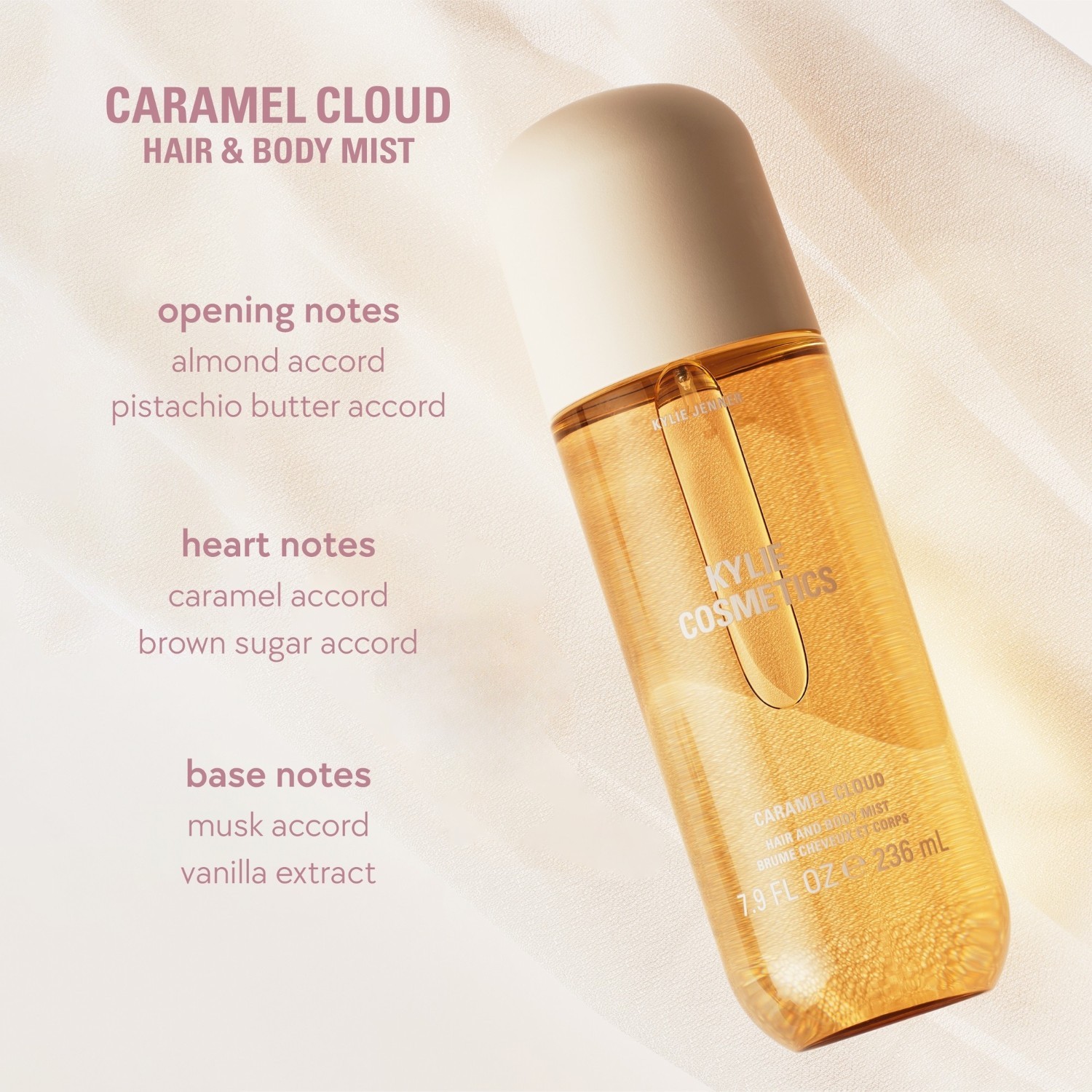 Kylie Jenner Fragrances Caramel Cloud telový sprej - 236 ml
