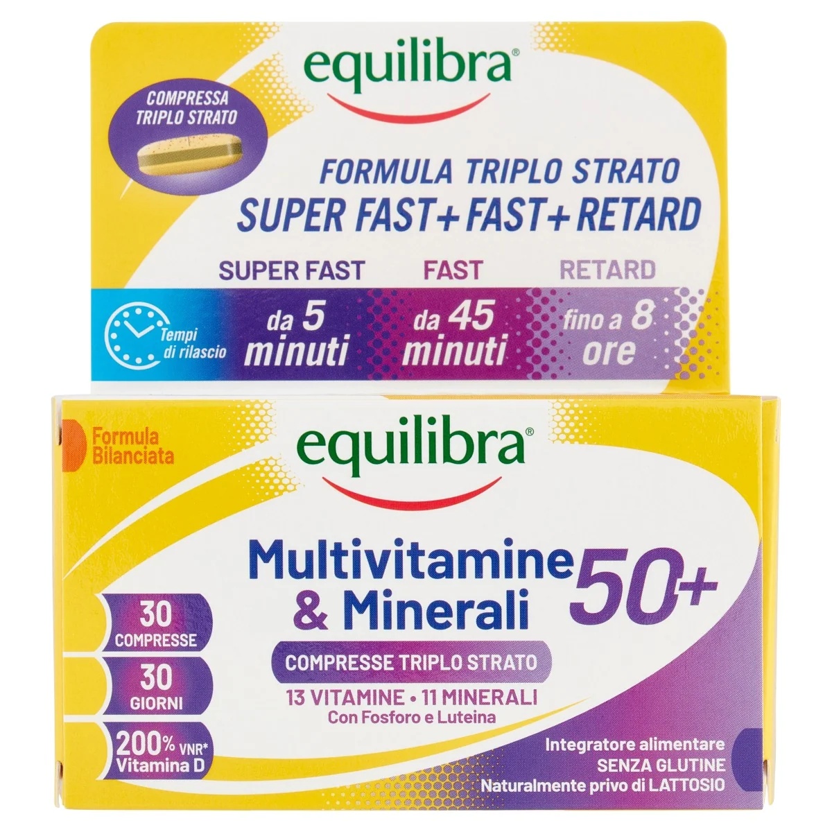 EQUILIBRA Πολυβιταμίνες και Μέταλλα Equilibra 50+30 δισκία Πολυβιταμινούχο συμπλήρωμα διατροφής