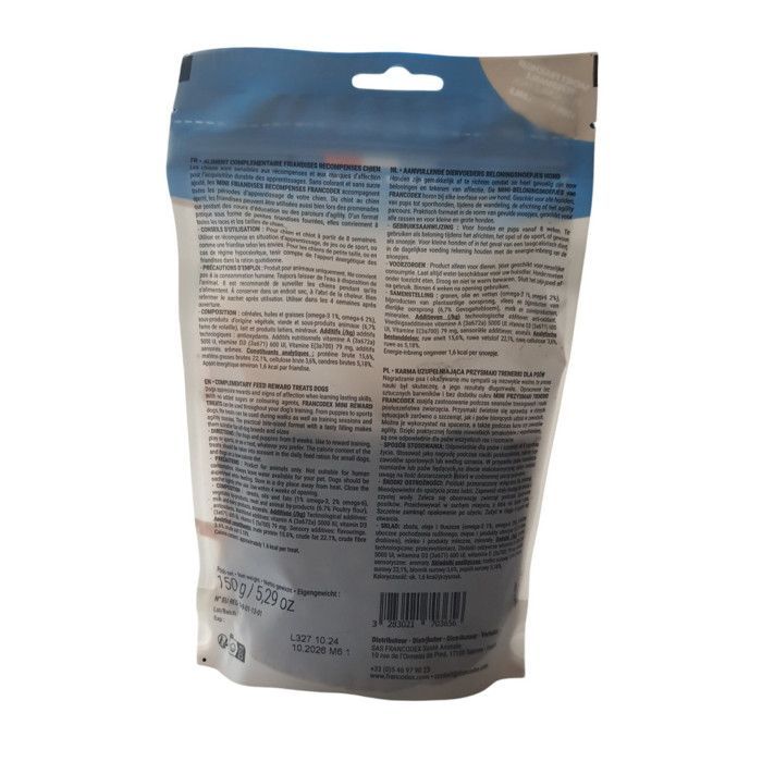 Mini salmon-flavored treats/rewards 150g for dogs and puppies - Francodex