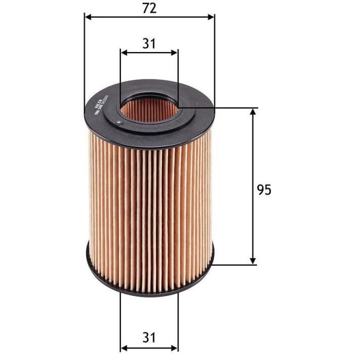 Oil filter - VALEO - 586548 - FLT HUI MERC M-KLASSE ML 320