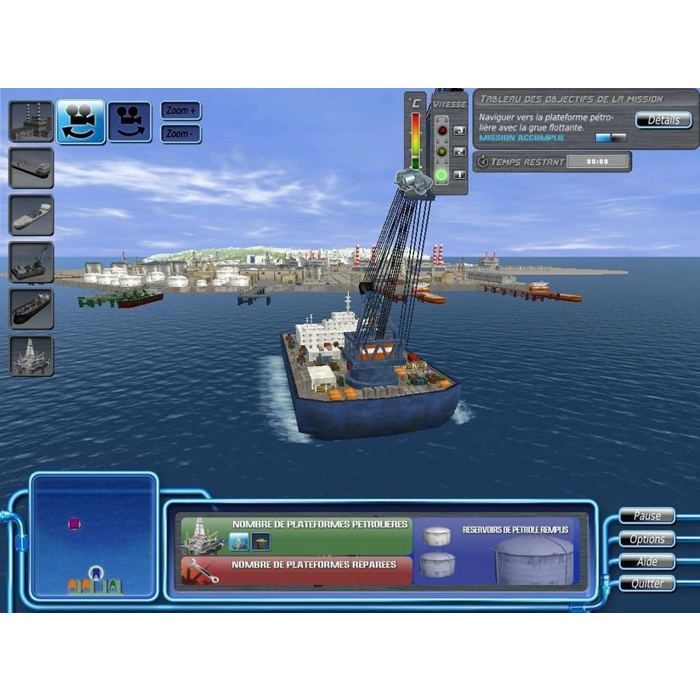 Oil Platform Simulator 2013 para PC em CD-ROM, jogo em francês, simulação de gerenciamento de comércio exterior, classificação indicativa PEGI 3+, novo na embalagem original.