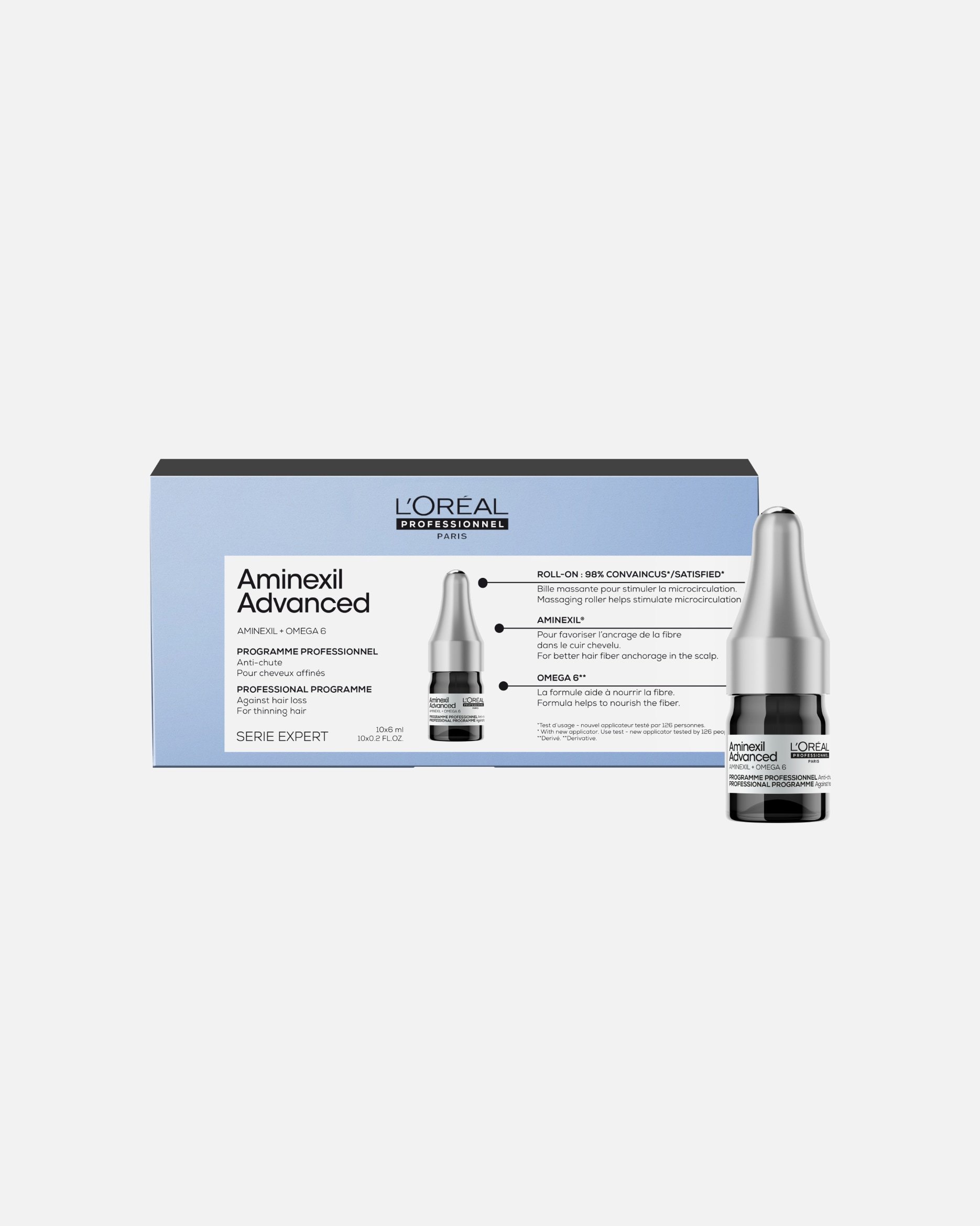 L'Oréal Professionnel Njega vlasišta Aminexil napredni profesionalni program protiv opadanja kose - 10 x 6 ml