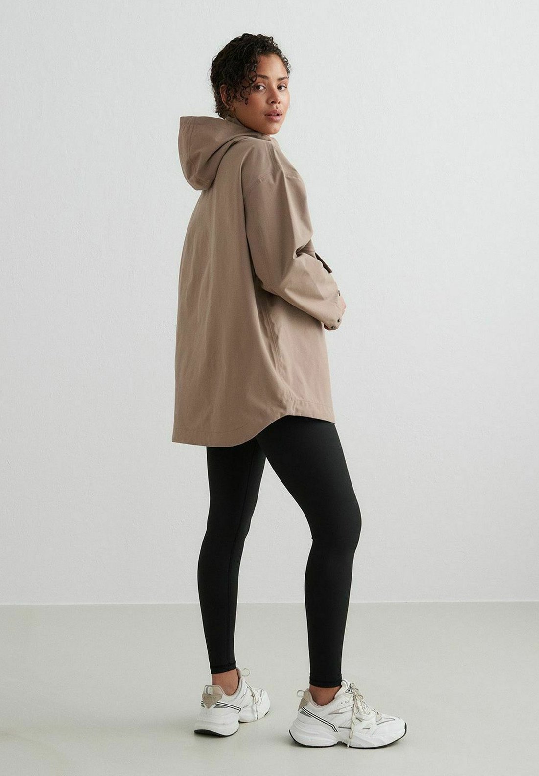 anorak surdimensionné aim'n® - veste imperméable - marron
