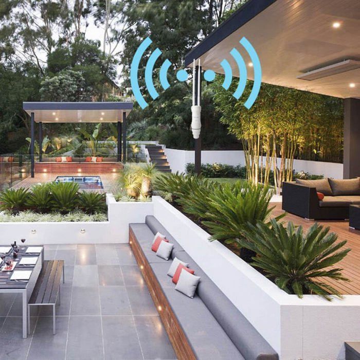 Punto de acceso Wi-Fi exterior de alta potencia JZSH AC600, repetidor de doble banda 2.4+5G, 2 antenas, resistente al agua, router PoE.