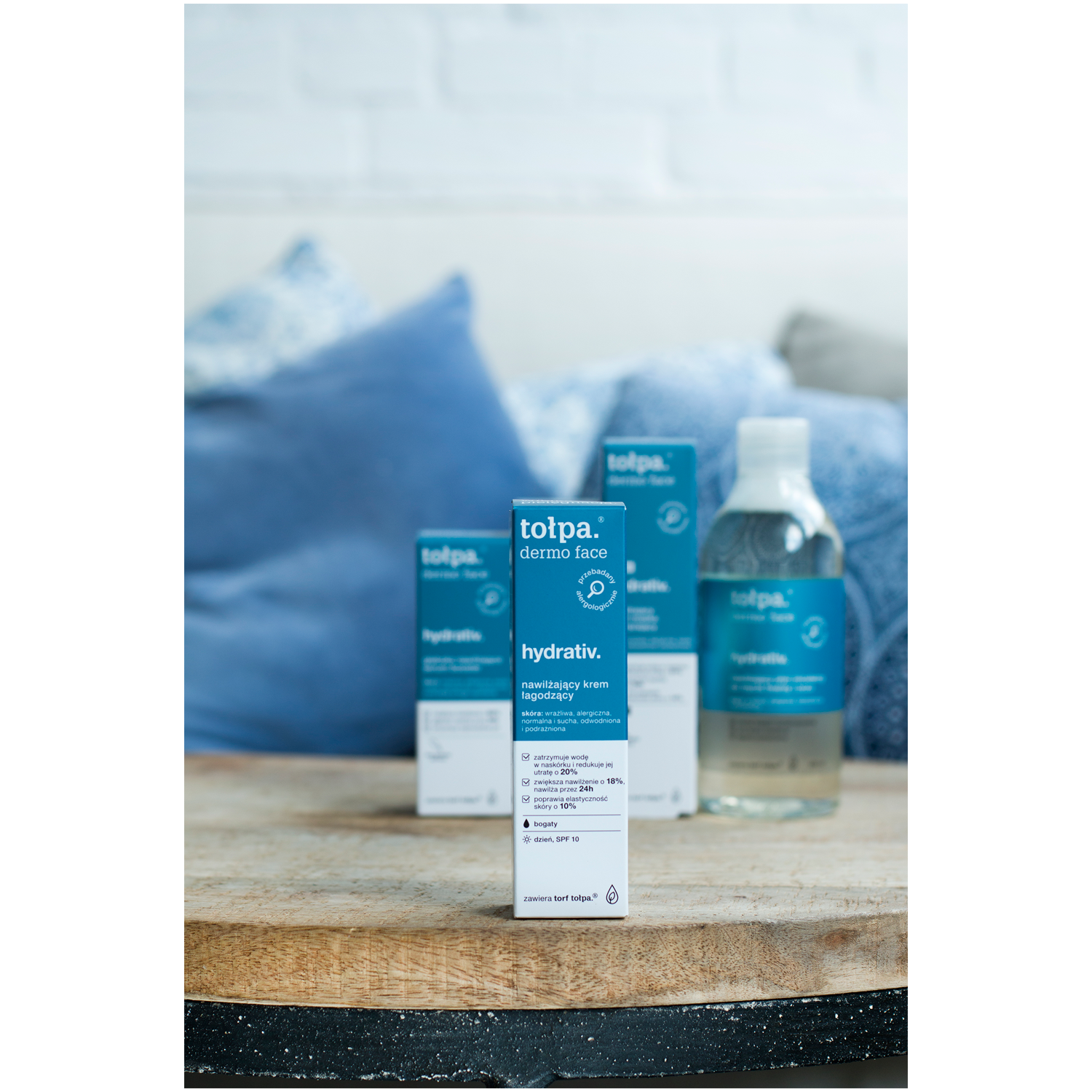 Cremă hidratantă ușoară pentru față Tołpa cu efect relaxant pentru zi 40ml Dermo Face Hydrativ
