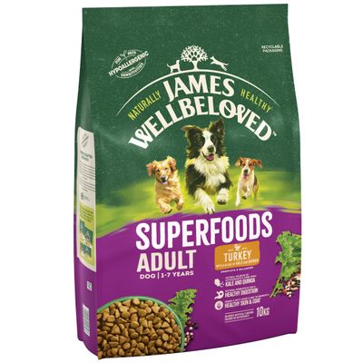 James Wellbeloved Adult Superfoods - kalkkunaa, lehtikaalia ja kvinoaa