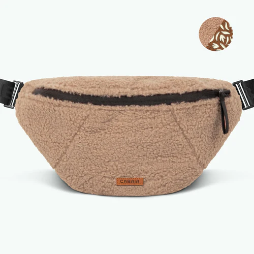 Cabaia Stor beige Manchester mavetaske