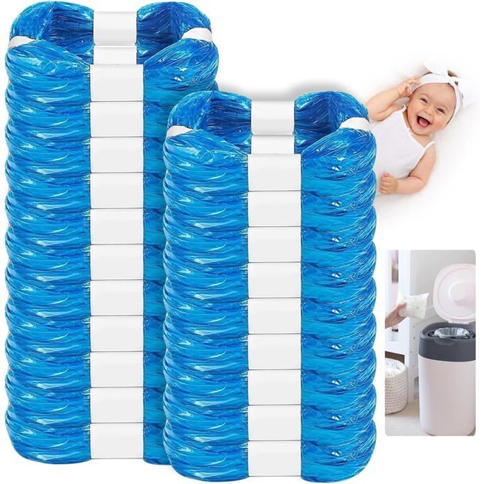 20 bolsas de recambio para pañales, bolsas de recambio para pañales de gran capacidad, bolsas de recambio para pañales de bebé compatibles con Tommee Tippee.