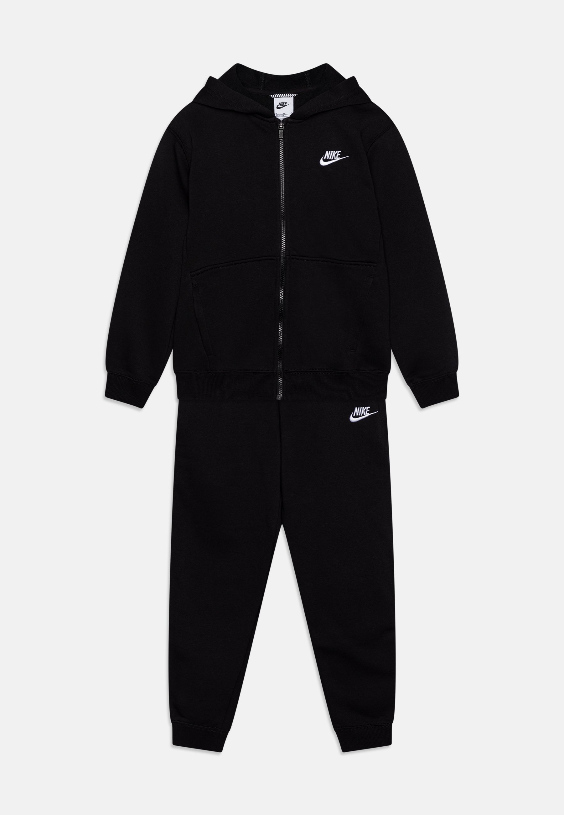 Nike Sportswear SPORTSWEAR CLUB FLEECE - Trainingspak - zwart/wit
