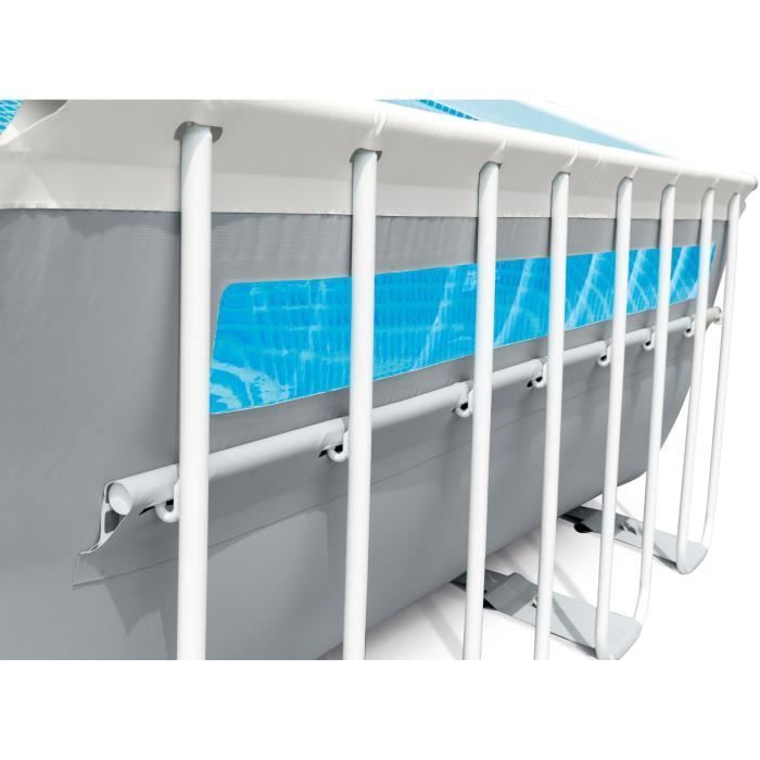 Kit de piscina tubular elevada Intex - Estructura Pris - 400 x 200 x 122 cm - Rectangular (Bomba + Accesorios) - 26770NP