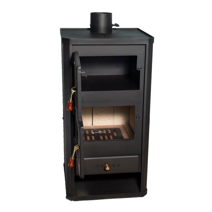 Poêle à bois FM 12 kW avec four noir