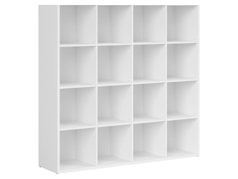 Regał Nepo Plus 151 cm z 16 półkami biały