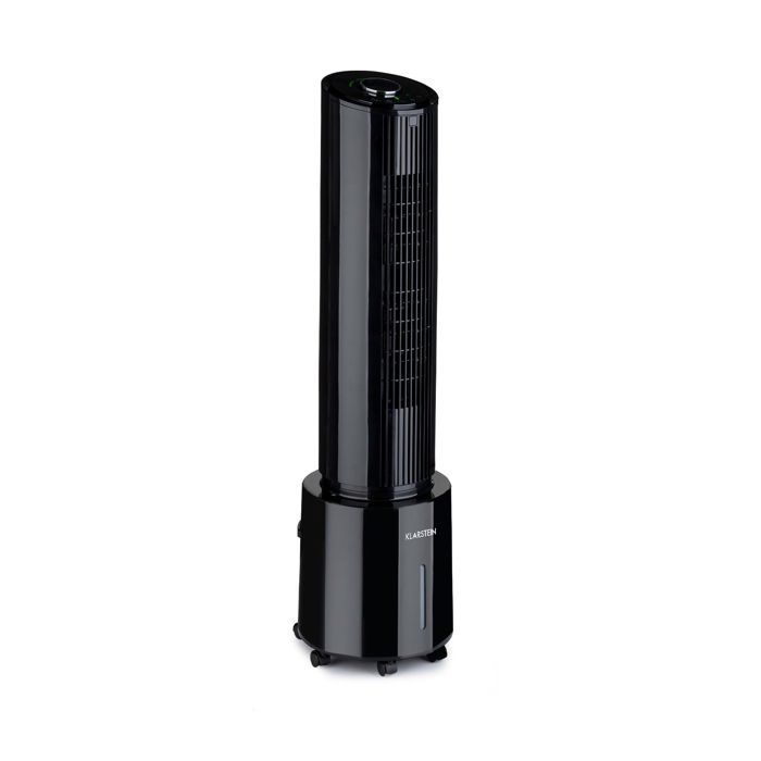 Enfriador de aire Klarstein Waterfall: ventilador, humidificador y purificador (negro).