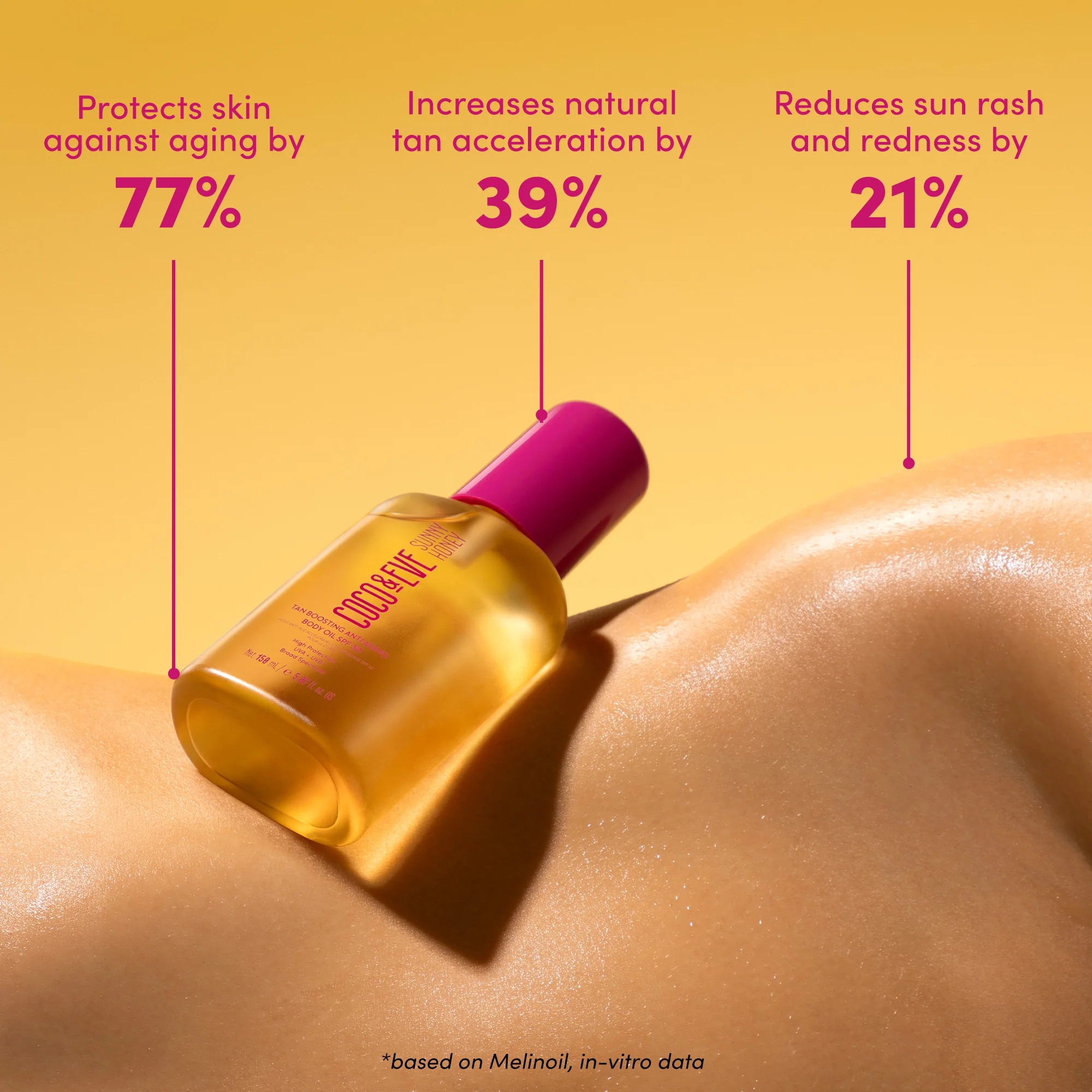 Sunny Honey Tan Boosting Anti-Aging Body Oil SPF30 - Olio solare corpo alta prot., Preparatore Abbronzatura