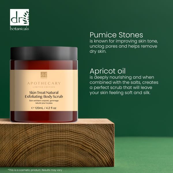 Dr Botanicals Skin Treat Naturlig exfolierande kroppsskrubb