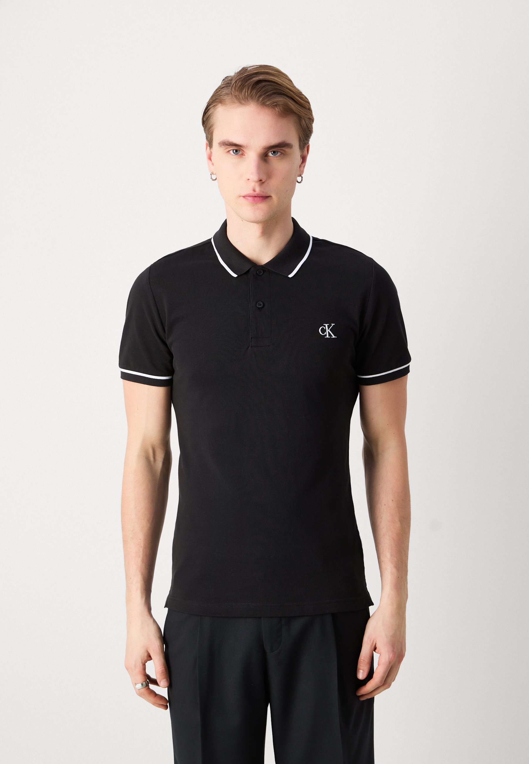 TIPPING SLIM SLIM - Pikeepaita - blackCalvin Klein Jeans