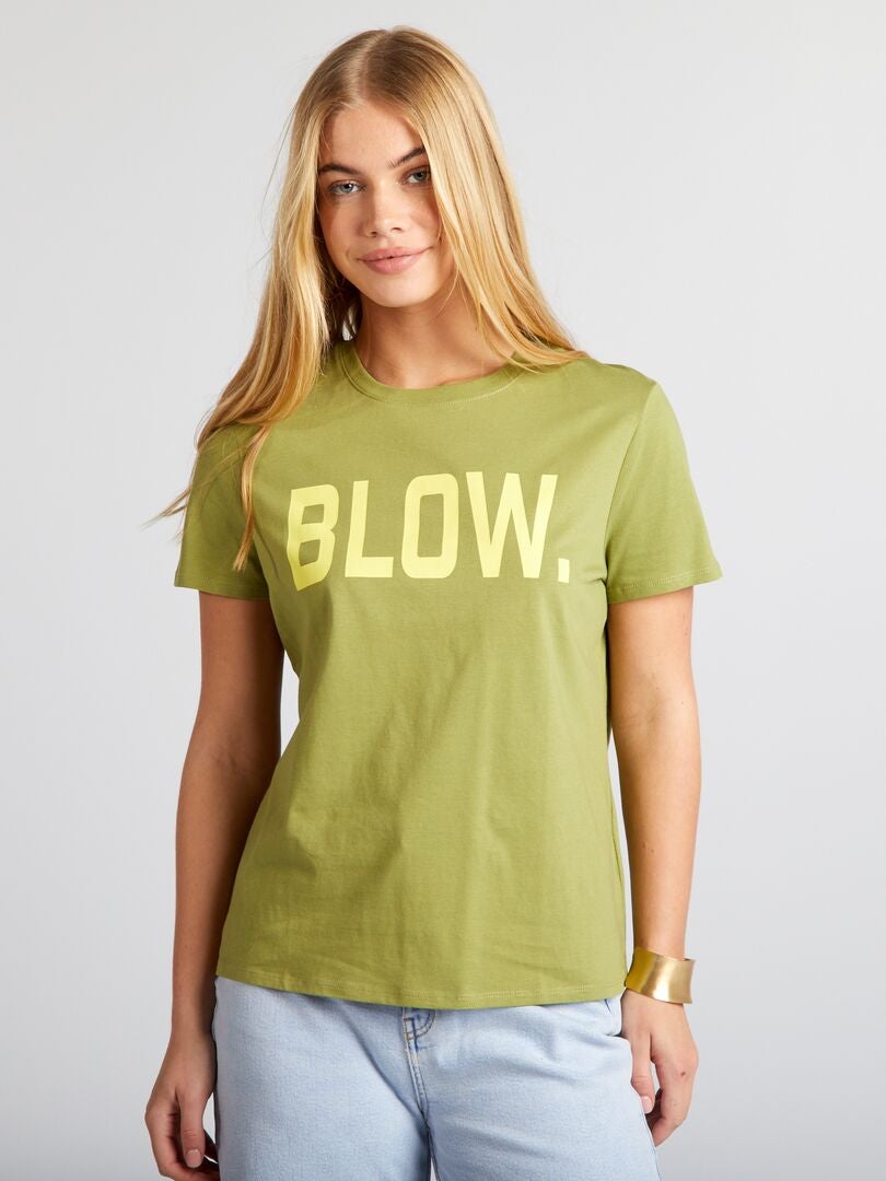 'Hearts' T-shirt - KHAKI